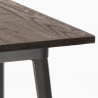 Lix high table for industrial stools metal steel and wood 60x60 welded Characteristics