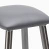 Hardness style industrial metal stool with leatherette cushion Characteristics