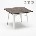 Lix industrial steel and wood table 80x80 bar and allen house Promotion