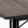 Lix industrial steel and wood table 80x80 bar and allen house Cost