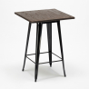 high table and 4 metal stools set industrial style for bars and pubs little italy 