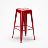 high table and 4 metal stools set industrial style for bars and pubs new york 