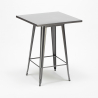 high table and 4 metal stools set industrial style for bars and pubs gowanus 