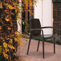 BOHÈME ARM Garden Dining Chair With Armrests Rattan 