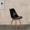 Goblet nordica dining chair with cushion scandinavian design for cafès 