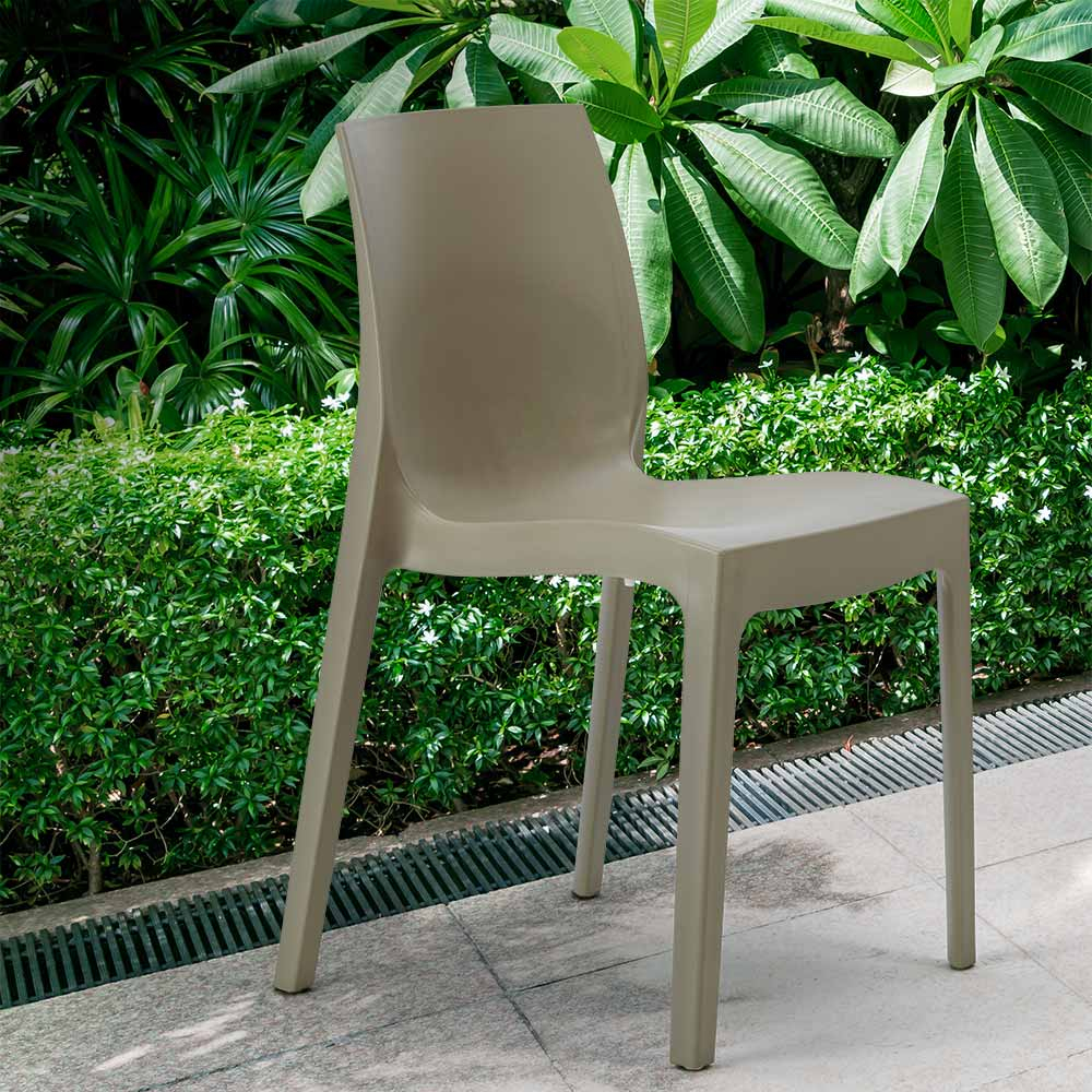 Rome Grand Soleil Polypropylene Stackable Chair For Home Bar