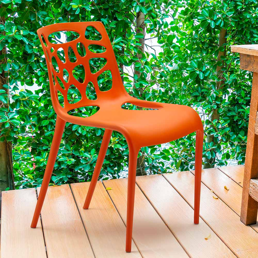 Polypropylene Design Chair Dining Outdoor Indoor Restaurants Gelateria