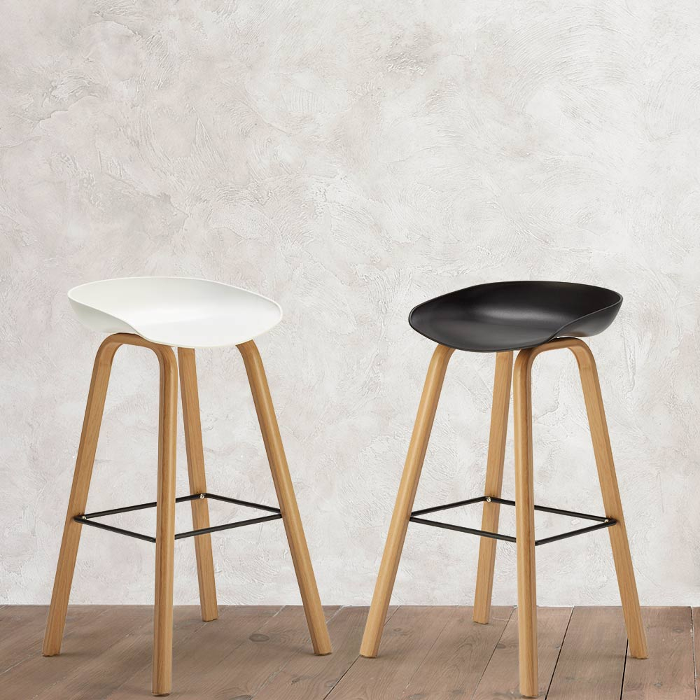 Towerwood Bar & Kitchen Stools Made Of Metal And Eco Wood