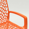 Polypropylene chairs with armrests garden bar Grand Soleil Gruvyer Arm Discounts