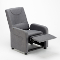 Anna Design Relaxing Recliner Armchair with Fabric Footstool Price