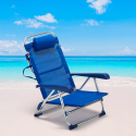 Gargano Reclining Deck Chair With Armrests Model