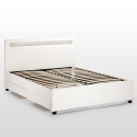 Geneva King Complete Double Bed with Mesh Led Headboard and Drawers 160x190 cm Buy