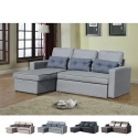 3-seater corner peninsula sofa bed for living rooms and parlours Smeraldo Measures