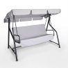 Garden 3-seater steel swing with waterproof roof Classic Promotion