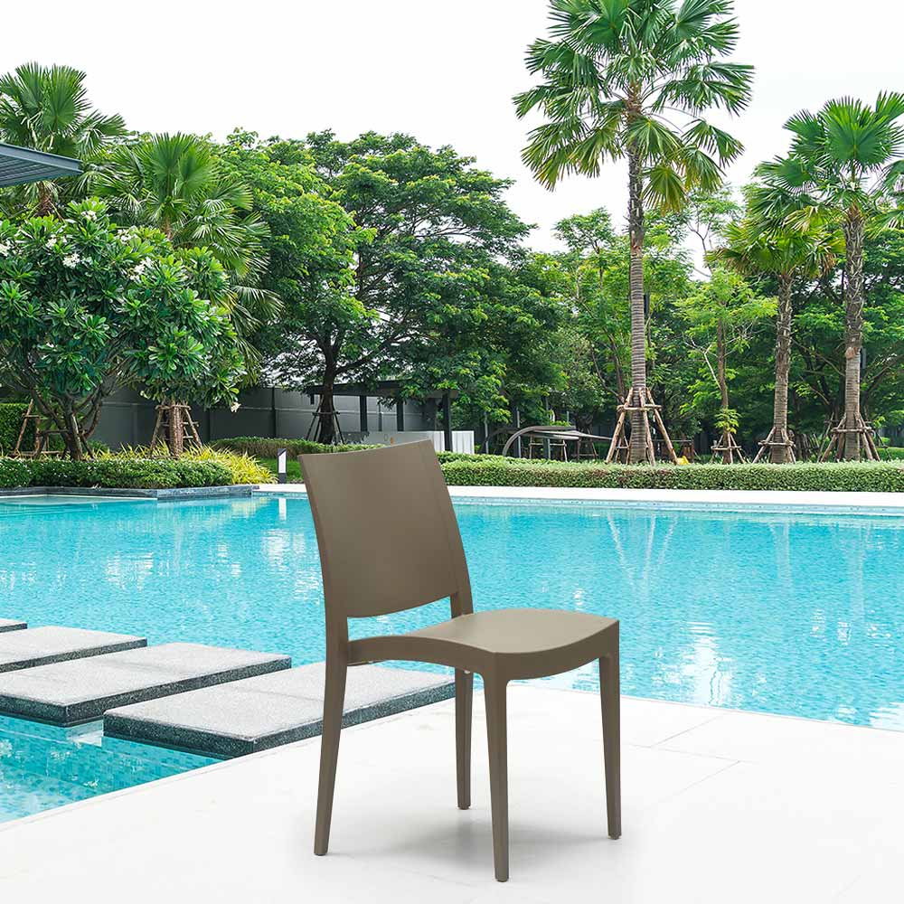 Polypropylene Dining Chairs For Kitchen Living Room Outdoor Bistro Grand Soleil Trieste