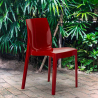 Stackable Polypropylene Kitchen and Bar Chairs Ice Grand Soleil 