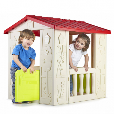 Plastic Home and Garden Playhouse for Children Feber Happy House Promotion