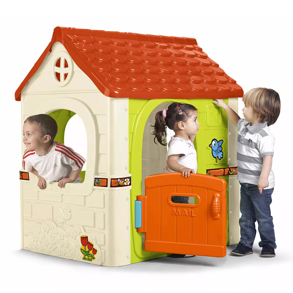 Plastic Home And Garden Playhouse For Children Feber Fantasy House
                            
