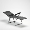 Relax Steel Reclining Sun Lounger with Armrests and Footrest for Beach and Garden Price