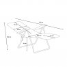 Relax Steel Reclining Sun Lounger with Armrests and Footrest for Beach and Garden 