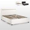 Geneva King Complete Double Bed with Mesh Led Headboard and Drawers 160x190 cm Price