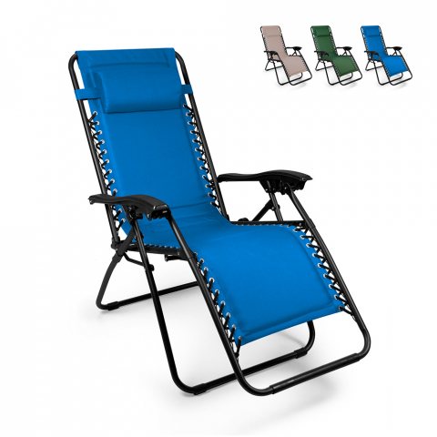 Multi-position folding beach and garden deck chair Zero Gravity Emily Plus Promotion