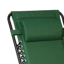 Multi-position folding beach and garden deck chair Zero Gravity Emily Plus Measures
