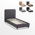 Zurich Twin Complete Single Bed in Fabric with Mesh 80x190 cm Promotion