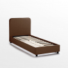 Zurich Twin Complete Single Bed in Fabric with Mesh 80x190 cm Cost