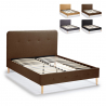 Friborg Complete Small Double Bed in Fabric with Mesh 120x190 cm 