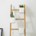Modern minimal design 4-step wooden ladder holder Stairway Offers