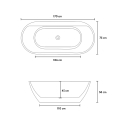 Freestanding Bathtub Oval independent island Design Kalimnos Bulk Discounts