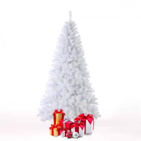 Snowy white realistic artificial Christmas tree 180cm Gstaad Promotion