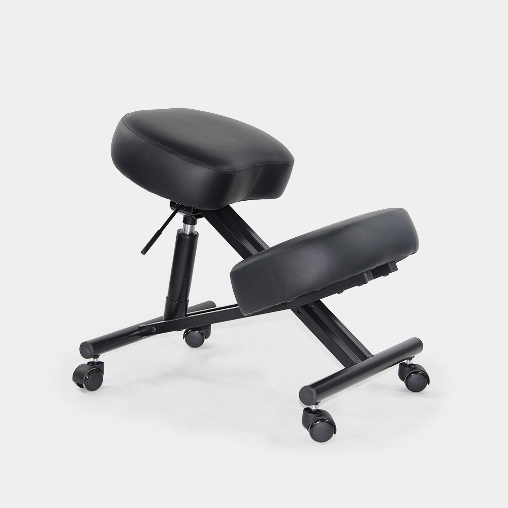 Swedish orthopaedic stool chair metal ergonomic leatherette Balancesteel Lux