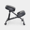 Swedish orthopaedic stool chair metal ergonomic leatherette Balancesteel Lux Offers