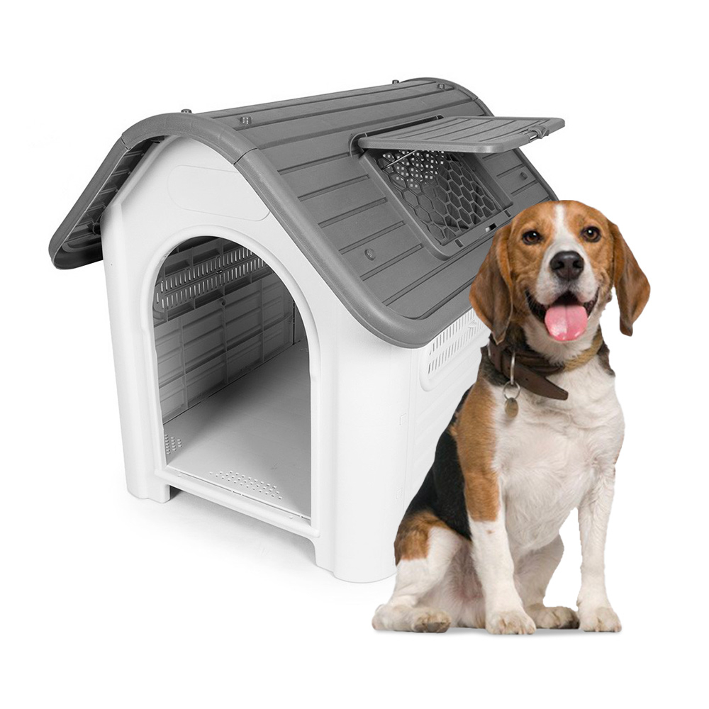 Medium Size Plastic Dog House Kennel For Indoor And Outdoor Bella