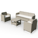 Grand Soleil Positano rattan garden lounge sofa coffee table armchairs 5 seats for outdoor use Catalog