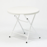 Folding plastic table 80cm for garden and camping ARTHUR 80. Promotion