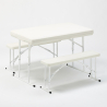 Folding plastic camping table and bench set garden parties 113x68x74 Picnic Promotion