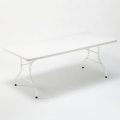 Folding plastic table 200x90 for garden and camping Dolomiti Promotion