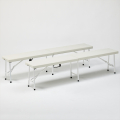 2 Plastic bench set for garden and camping 183x30 Mont Blanc Promotion