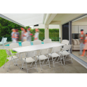 Folding plastic table 242x76 for garden and camping MULHACEN On Sale