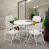 Round table 80 and 4 folding camping and garden chairs set Temple On Sale