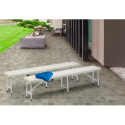 2 Plastic bench set for garden and camping 183x30 Mont Blanc On Sale