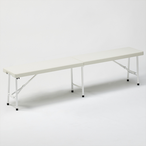 Plastic folding bench 183x30 for garden and camping Mont Blanc Promotion