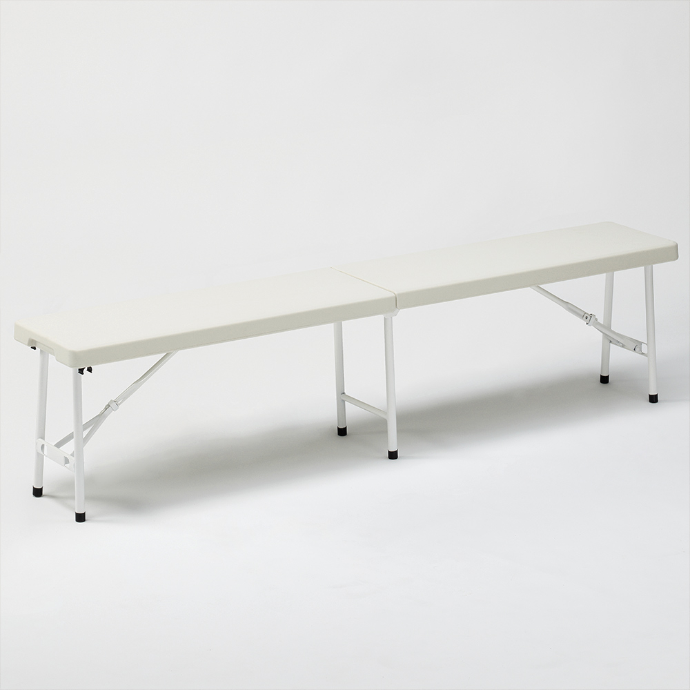 Plastic folding bench 183x30 for garden and camping Mont Blanc