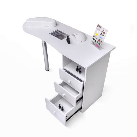 Manicure table with vacuum and drawers Leopard Promotion