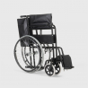 Eco leather folding folding wheelchair for the disabled and elderly Violet Cheap