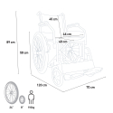 Wheel chair folding orthopedic wheelchair fabric for disabled and elderly Lily 