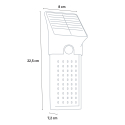 Solar Powered Wall Lamp Led Light With Motion Sensore and uv Sanitizer Security Measures